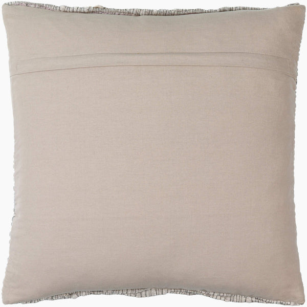 Surya Elowyn Cottage Charm 18"L X 18"W Accent Pillow - Soft, Durable, Machine Washable With Intricate Stitching Medium Gray Polypropylene,Cotton Eyn002-2222