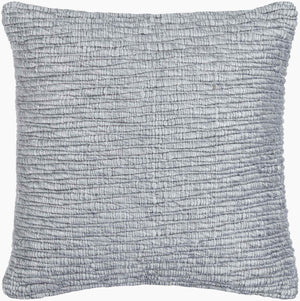Surya Elowyn Cottage Charm 18"L X 18"W Accent Pillow - Soft, Durable, Machine Washable With Intricate Stitching Light Slate Polypropylene,Cotton Eyn003-2222p