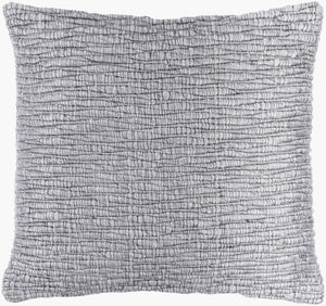 Surya Elowyn Cottage Charm 18"L X 18"W Accent Pillow - Soft, Durable, Machine Washable With Intricate Stitching Light Slate Polypropylene,Cotton Eyn003-2020