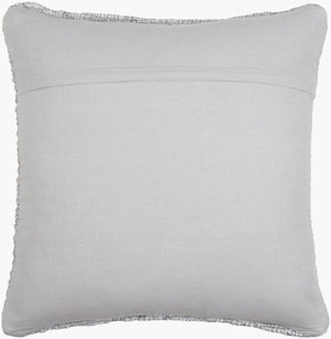Surya Elowyn Cottage Charm 18"L X 18"W Accent Pillow - Soft, Durable, Machine Washable With Intricate Stitching Light Slate Polypropylene,Cotton Eyn003-2222p