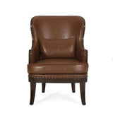 Christopher Knight Home® - Noble House - Mantua Contemporary Upholstered Accent Chair with Nailhead Trim