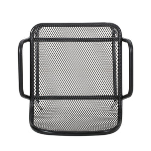 English Elm Christopher Knight Home® - BALTIMORE Linda Modern Iron Barstool Set of 2 Matte Black – Powder-Coated Mesh Seating, Durable Outdoor 디자인 65475.00BLK