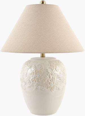 Livabliss Elysora Traditional Metal Base Table Lamp with Linen Shade for Bedroom or Side EYSR-001