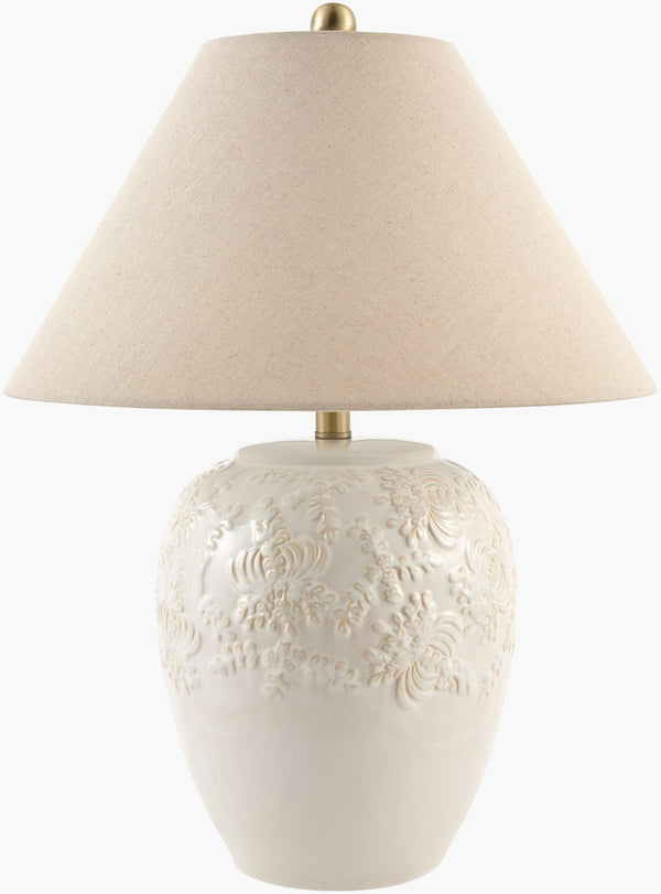 Livabliss Elysora Traditional Metal Base Table Lamp with Linen Shade for Bedroom or Side EYSR-001