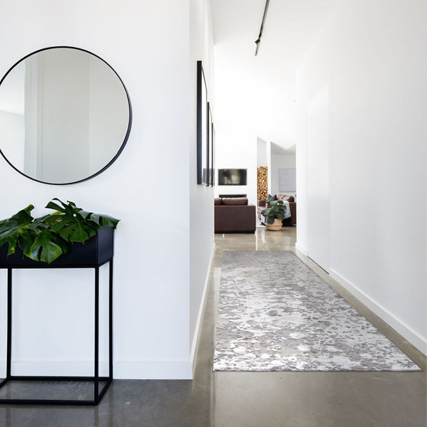 Feizy Rugs Micah Modern Abstract Area Rug - Soft Polypropylene Blend, Stain Resistant, Perfect For High Traffic Areas Silver,Gray,White Polyester,Polypropylene 6943336fslvgryi71