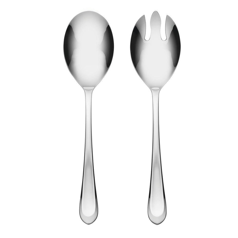 Lenox Hampton Forge Alessi Mirror 2 Piece Everyday Salad Servers Set Metallic, STAINLESS METAL 895327