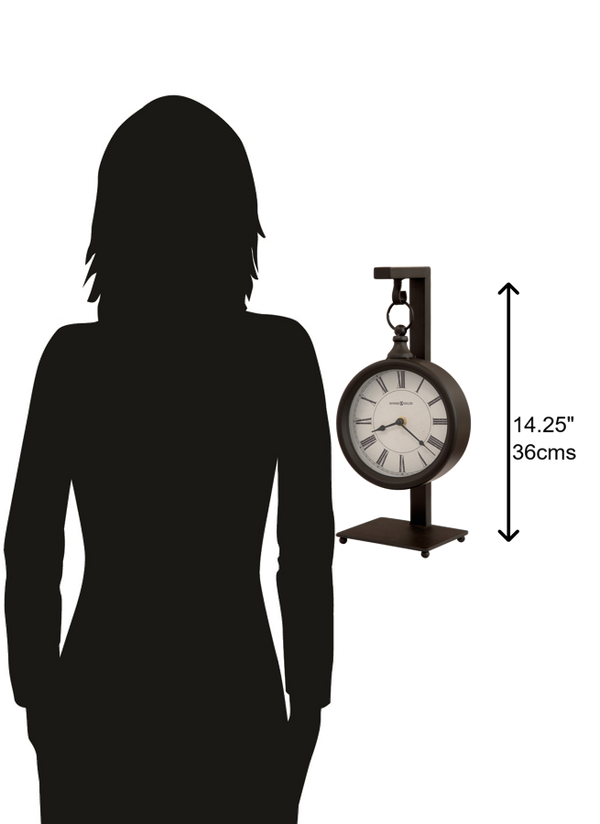 Hekman Furniture 635200 Loman Mantel Clock – Elegant Antique Black Metal Design With Quartz Movement For Home Decor  Loman Mantel Clock 635200