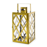 Christopher Knight Home® - Noble House - Ashuelot Outdoor 14" Modern Stainless Steel Lantern