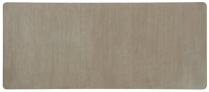 Hooker Furniture Affinity 78-Inches Rectangle Pedestal Dining Table — Quartered Oak Greige Finish, 2X18" Leaves, Smooth Extension System 6050-75206-GRY