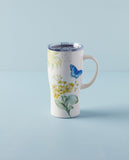 Lenox Butterfly Meadow Yellow Flowers Stainless Steel Car Coffee Mug Yellow, YELLOW METAL 895751