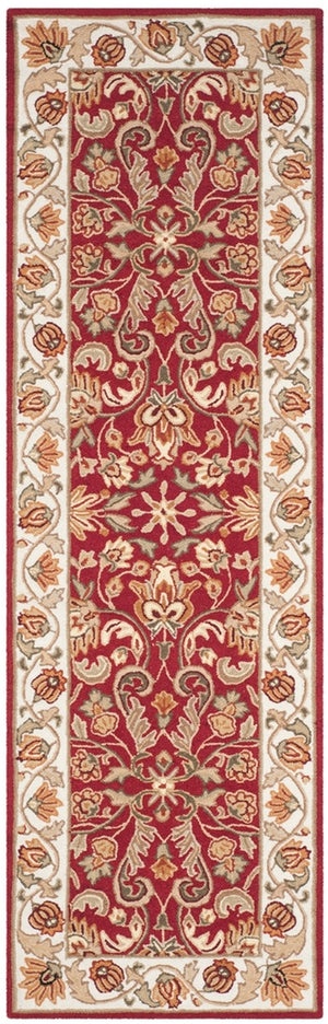 Safavieh Gentry Hand Hooked  Rug Red / Ivory EZC101C-4