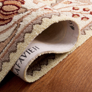 Safavieh Gentry Hand Hooked  Rug Ivory / Beige 2'-6" x 10'