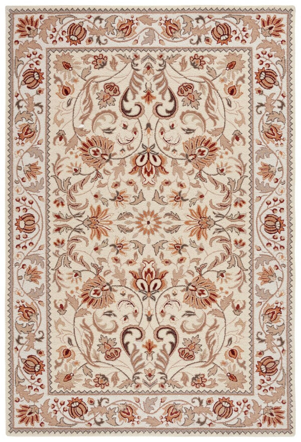 Safavieh Gentry Hand Hooked  Rug Ivory / Beige 2'-6" x 10'