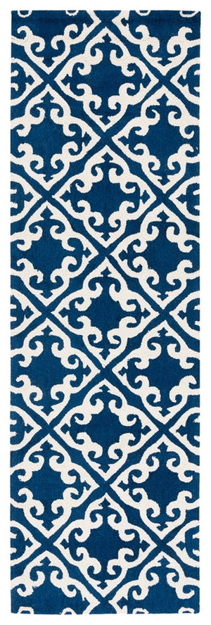 Safavieh Easy Care 416 Hand Hooked  Rug Navy / Ivory EZC416A-3
