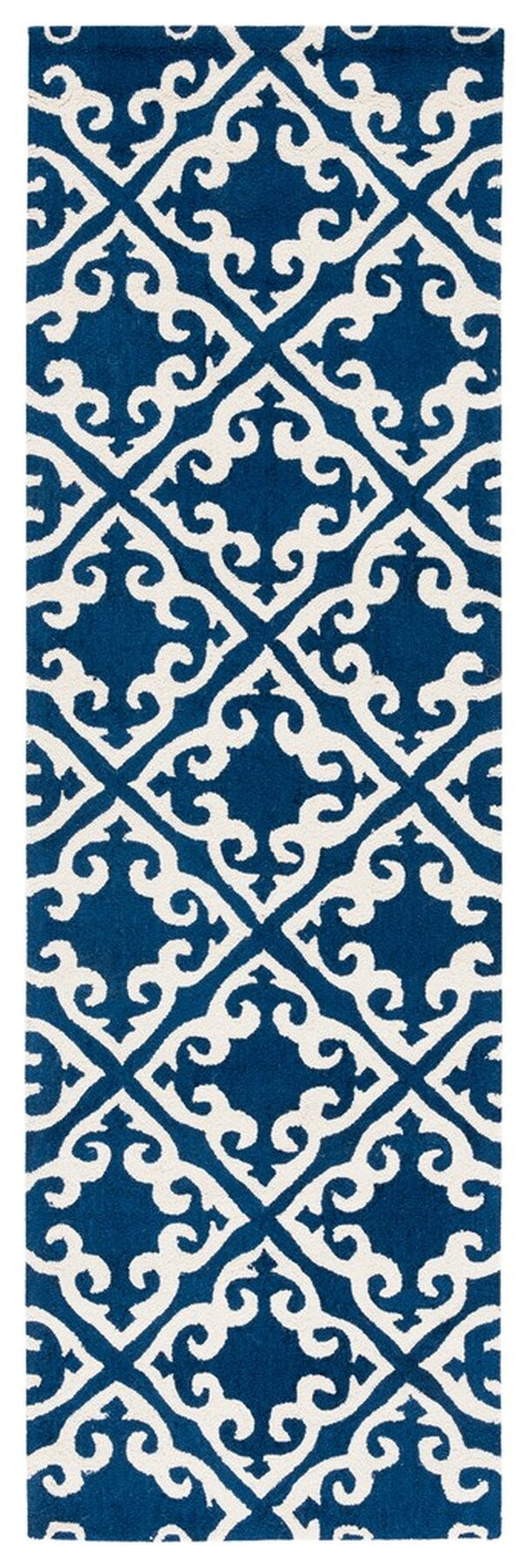 Safavieh Easy Care 416 Hand Hooked  Rug Navy / Ivory EZC416A-3