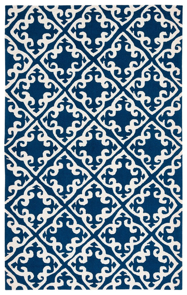 Safavieh Easy Care 416 Hand Hooked  Rug Navy / Ivory EZC416A-3