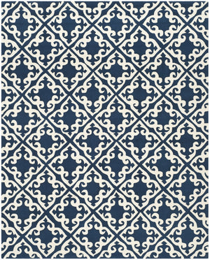 Safavieh Easy Care 416 Hand Hooked  Rug Navy / Ivory EZC416A-3
