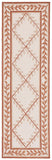 Safavieh Lattice Vine Hand Hooked  Rug Ivory / Beige EZC430C-3