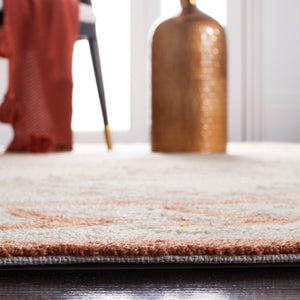 Safavieh Lattice Vine Hand Hooked  Rug Ivory / Beige EZC430C-3