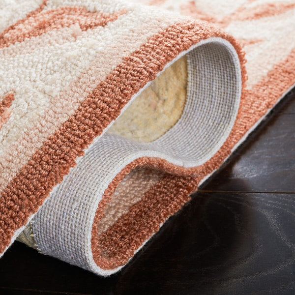 Safavieh Lattice Vine Hand Hooked  Rug Ivory / Beige EZC430C-3