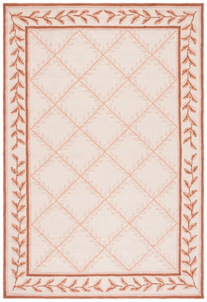 Safavieh Lattice Vine Hand Hooked  Rug Ivory / Beige EZC430C-3