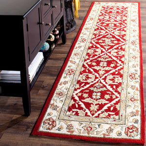 Safavieh Hannah Hand Hooked  Rug Red / Ivory EZC717A-3