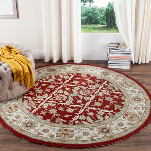 Safavieh Hannah Hand Hooked  Rug Red / Ivory EZC717A-3