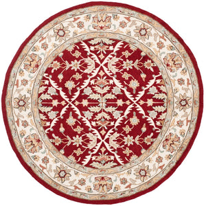 Safavieh Hannah Hand Hooked  Rug Red / Ivory EZC717A-3