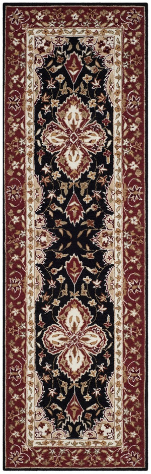 Safavieh Hardwick Hand Hooked Polypropylene Rug Black / Red EZC718B-3