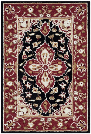 Safavieh Hardwick Hand Hooked Polypropylene Rug Black / Red EZC718B-3