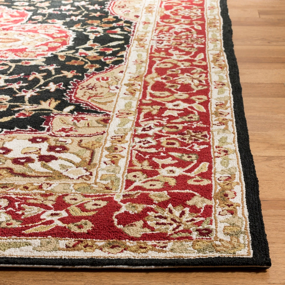 Safavieh Hardwick Hand Hooked Polypropylene Rug Black / Red EZC718B-3