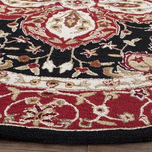 Safavieh Hardwick Hand Hooked Polypropylene Rug Black / Red EZC718B-3