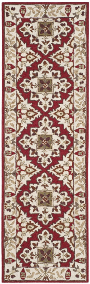 Safavieh Sophia Hand Hooked Polypropylene Rug Ivory / Ivory EZC721A-3