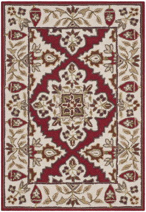 Safavieh Sophia Hand Hooked Polypropylene Rug Ivory / Ivory EZC721A-3