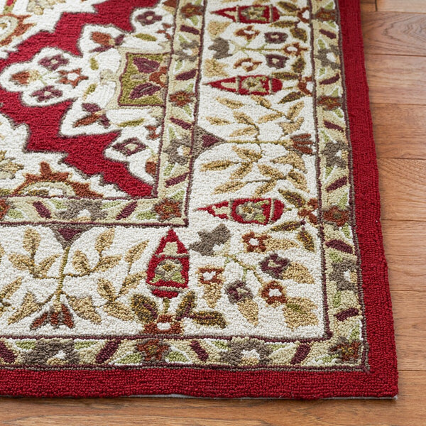 Safavieh Sophia Hand Hooked Polypropylene Rug Ivory / Ivory EZC721A-3