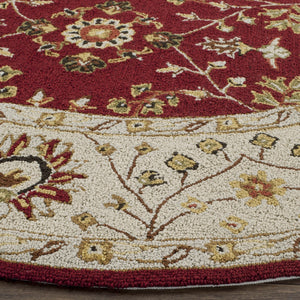 Safavieh Sophia Hand Hooked Polypropylene Rug Ivory / Ivory EZC721A-3