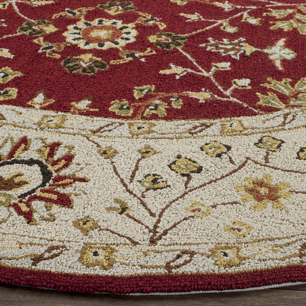 Safavieh Sophia Hand Hooked Polypropylene Rug Ivory / Ivory EZC721A-3
