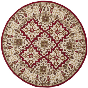 Safavieh Sophia Hand Hooked Polypropylene Rug Ivory / Ivory EZC721A-3