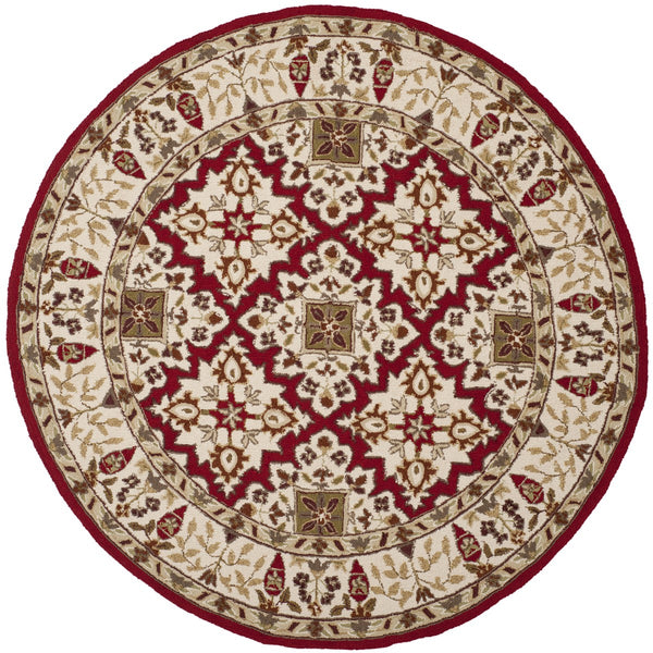 Safavieh Sophia Hand Hooked Polypropylene Rug Ivory / Ivory EZC721A-3