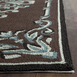 Safavieh Thames Hand Hooked  Rug Chocolate / Multi EZC735D-3