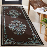 Safavieh Thames Hand Hooked  Rug Chocolate / Multi EZC735D-3