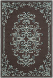 Safavieh Thames Hand Hooked  Rug Chocolate / Multi EZC735D-3