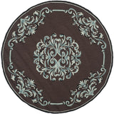 Safavieh Thames Hand Hooked  Rug Chocolate / Multi EZC735D-3