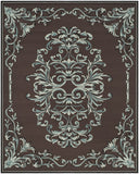 Safavieh Thames Hand Hooked  Rug Chocolate / Multi EZC735D-3