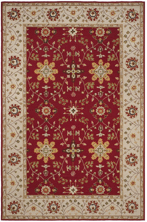 Safavieh Easy Care Hand Hooked  Rug Red / Ivory EZC751C-3