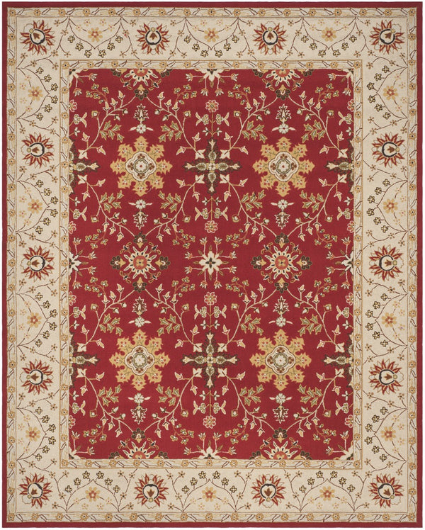 Safavieh Easy Care Hand Hooked  Rug Red / Ivory EZC751C-3