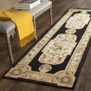 Safavieh Claiborne Hand Hooked Polypropylene Rug Navy / Ivory EZC756A-3