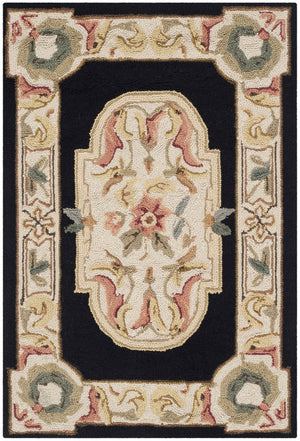 Safavieh Claiborne Hand Hooked Polypropylene Rug Navy / Ivory EZC756A-3