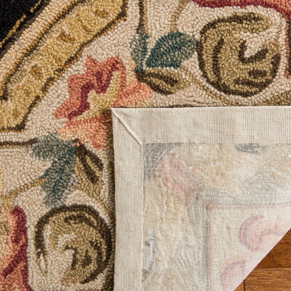 Safavieh Claiborne Hand Hooked Polypropylene Rug Navy / Ivory EZC756A-3