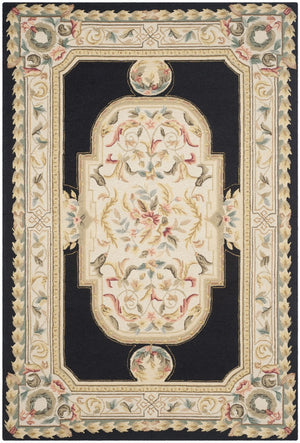 Safavieh Claiborne Hand Hooked Polypropylene Rug Navy / Ivory EZC756A-3